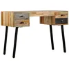 Image de vidaXL Bureau Teck de rÃ©cupÃ©ration massif 110 x 50 x 76 cm