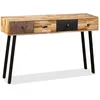Image de vidaXL vidaXL Table console Teck massif de récupération 120 x 30 x 76 cm