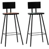 Image de vidaXL Tabourets de bar lot de 2 bois massif de récupération245392