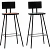 Image de vidaXL Chaises De Bar 2 Pcs Bois Massif De Récupération