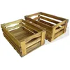 Image de Vidaxl Caisse Ã Pommes 2 Pcs Bois D'acacia Massif
