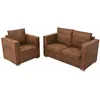 Image de vidaXL Ensemble de canapés 2 pcs cuir daim synthétique274883