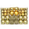 Image de vidaXL Ensemble de boules de Noël 100 pcs 3/4/6 cm Doré245708