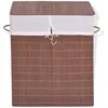 Image de vidaXL vidaXL Panier à linge rectangulaire Bambou Marron