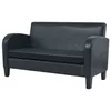 Image de vidaXL Canapé à 2 places Cuir synthétique Noir245587
