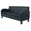 Image de vidaXL Canapé à 3 places cuir synthétique noir245588