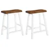 Image de vidaXL Tabourets de bar lot de 2 bois massif245546