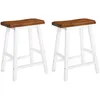 Image de vidaXL Vidaxl Tabourets De Bar Lot De 2 Bois Massif
