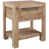 Image de vidaXL Vidaxl Table De Chevet Avec Tiroir 40x30x48 Cm Bois D'acacia Solide