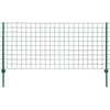 Image de vidaXL Vidaxl Ensemble De Clôture Euro 20 X 1,2 M Acier Vert
