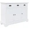 Image de vidaXL Buffet avec 3 portes MDF et Bois de pin 105x35x77,5 cm245754