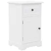 Image de vidaXL Table de chevet MDF et bois de pin 35x32x59 cm245757