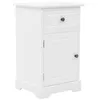 Image de Vidaxl Table De Chevet Mdf Et Bois De Pin 35x32x59 Cm