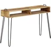 Image de vidaXL Table Console Bois De Manguier Massif 115 X 35 X 76 Cm