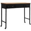 Image de vidaXL Table console MDF et bois de sapin 100 x 33,5 x 80 cm245758