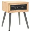 Image de vidaXL Table de chevet Bois de sapin massif 43 x 38 x 50 cm