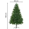 Image de Arbre de Noël artificiel - Avec des aiguilles réalistes - 180 cm - vert - Vidaxl