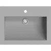 Image de vidaXL vidaXL Lavabo en granit 600 x 450 x 120 mm Gris
