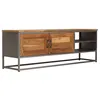 Image de vidaXL Meuble TV Teck recyclé et acier 120x30x40 cm246281