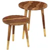 Image de vidaXL Tables basses 2 pcs Bois massif246231