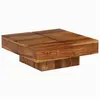 Image de vidaXL Table basse 80x80x30 cm bois d'acacia massif