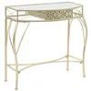 Image de vidaXL Table d'appoint Style français Métal 82 x 39 x 76 cm Doré245936