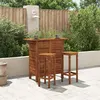 Image de vidaXL Table de bar 110 x 50 x 105 cm Bois d'acacia massif