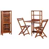 Image de Vidaxl Mobilier De Bistro Pliable 3 Pcs Bois D'acacia Solide