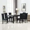 Image de vidaXL Chaises à manger lot de 6 noir velours275220