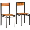 Image de vidaXL Chaises de salle à manger 2 pcs Bois d'acacia massif