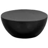Image de vidaXL Table basse Aluminium martelé 70x30 cm Noir246510