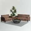 Image de vidaXL Ensemble de canapés 2 pcs Daim synthétique Marron275226
