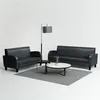 Image de vidaXL Ensemble de canapés 2 pcs cuir synthétique noir