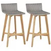 Image de vidaXL Tabourets de bar lot de 2 bois d'acacia solide44229