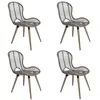 Image de vidaXL Chaises à manger lot de 4 marron rotin naturel246854