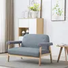 Image de vidaXL Canapé à 2 places Tissu Gris clair246643