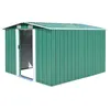 Image de vidaXL Abri de jardin 257x298x178 cm Métal Vert143340