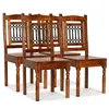 Image de vidaXL Chaises à manger lot de 4 bois massif classique275271