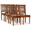 Image de vidaXL Chaises à manger lot de 6 bois massif classique