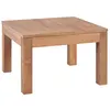 Image de vidaXL Table basse Bois de teck et finition naturelle 60x60x40 cm