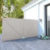 Image de Vidaxl Auvent LatÃ©ral Pliable De Terrasse CrÃ¨me 400 X 200 Cm