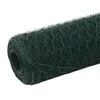 Image de vidaXL Grillage Acier avec revÃªtement en PVC 25x1,5 m Vert