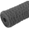 Image de vidaXL Grillage Acier avec revÃªtement en PVC 25x1,5 m Gris