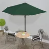Image de vidaXL Parasol de balcon avec mât en aluminium Vert 300x155 cm Demi44592