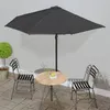 Image de vidaXL Parasol de balcon et mât en aluminium Anthracite 300x155cm Demi44593