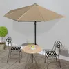 Image de vidaXL Parasol de balcon avec mât en aluminium Taupe 300x155 cm Demi44594