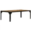 Image de vidaXL Table basse Bois massif de manguier brut et acier 110 cm246631