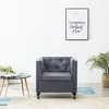 Image de vidaXL Fauteuil gris tissu247158