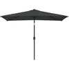 Image de vidaXL Vidaxl Parasol Avec Mât En Métal 300 X 200 Cm Anthracite
