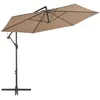 Image de vidaXL Vidaxl Parasol En Porte-À-Feux Avec Poteau En Aluminium 300 Cm Taupe